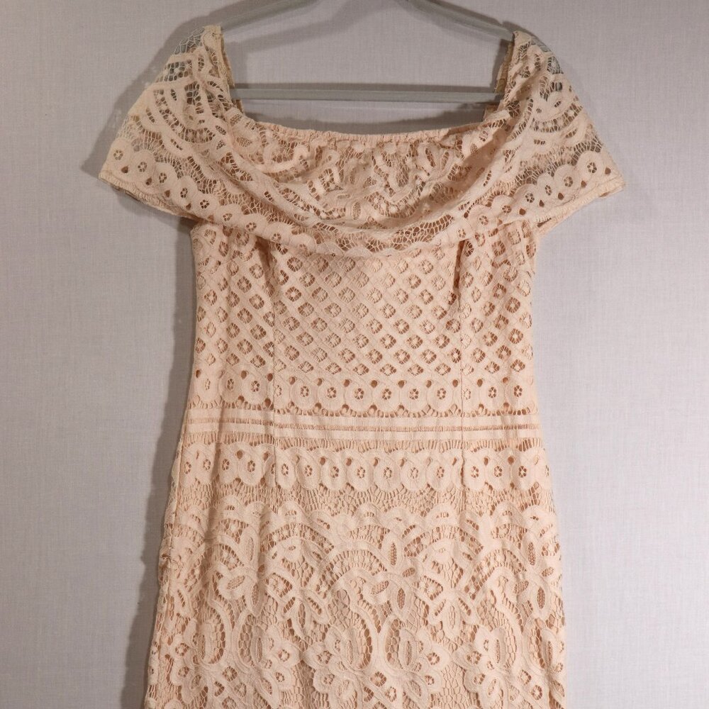 Sharagano Women's Pink Embroider Dress - Size 8